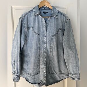 Denim chore shirt